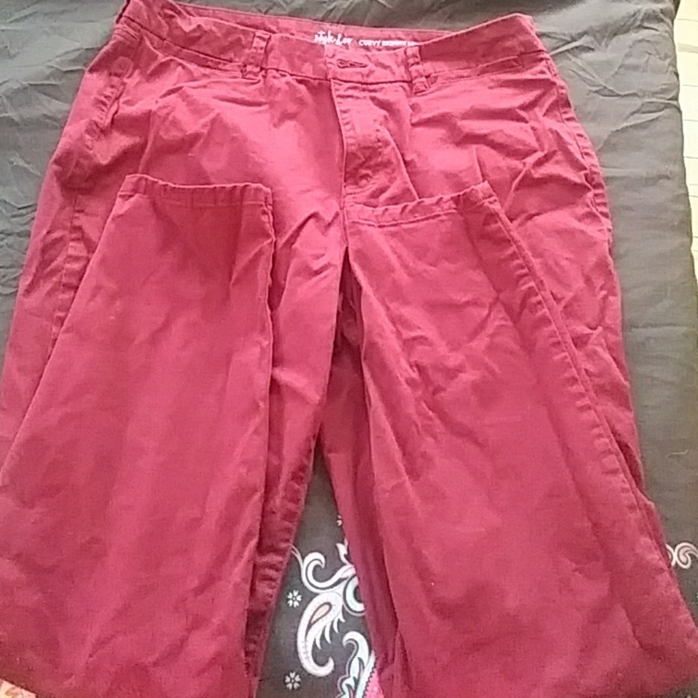 Maroon skinny Chino's